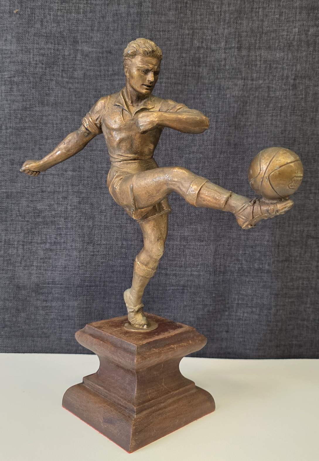 A French Art Deco Football Statuette